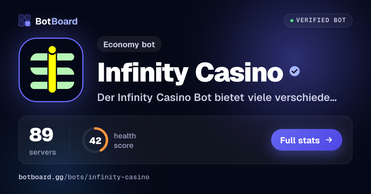 Share card for Infinity Casino