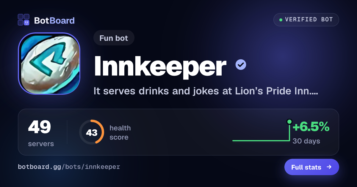 Share card for Innkeeper