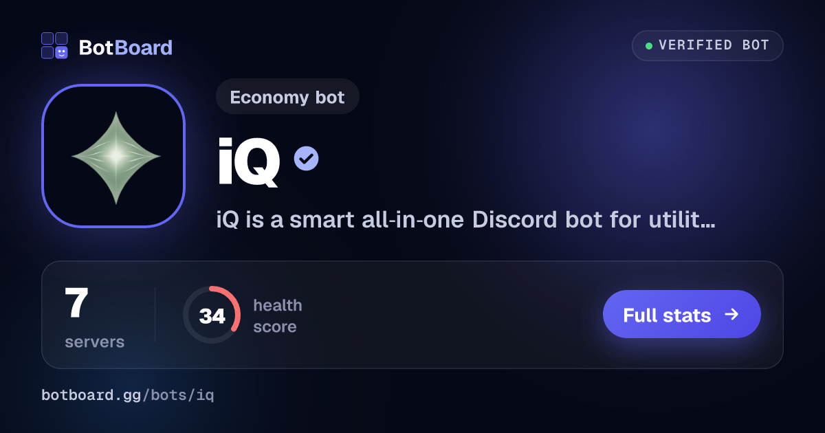 Share card for iQ