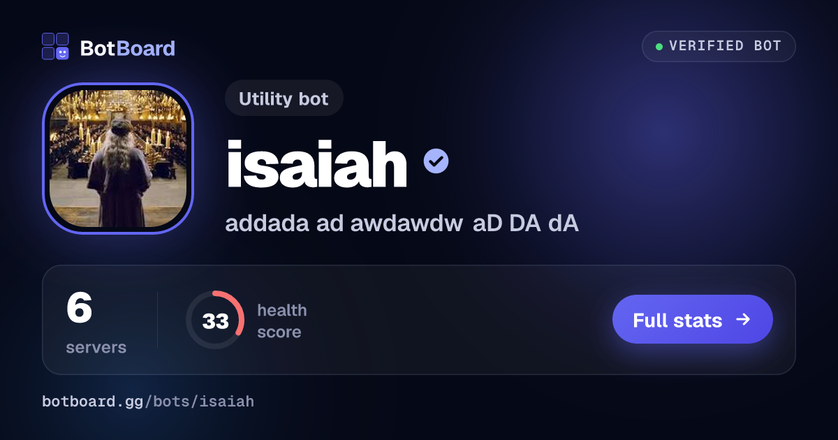 Share card for isaiah