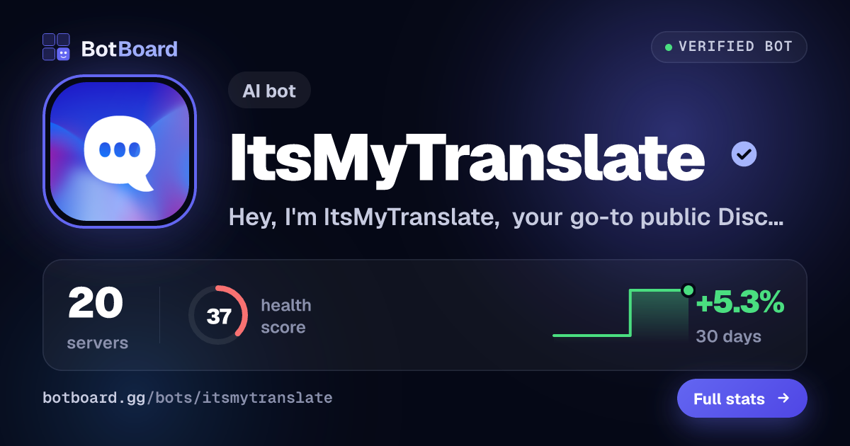 Share card for ItsMyTranslate