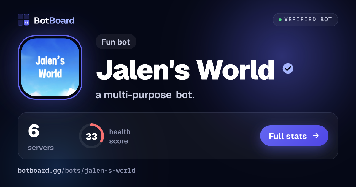 Share card for Jalen's World