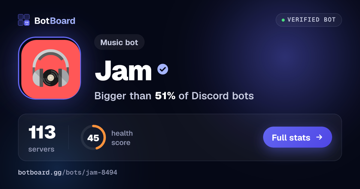Share card for Jam
