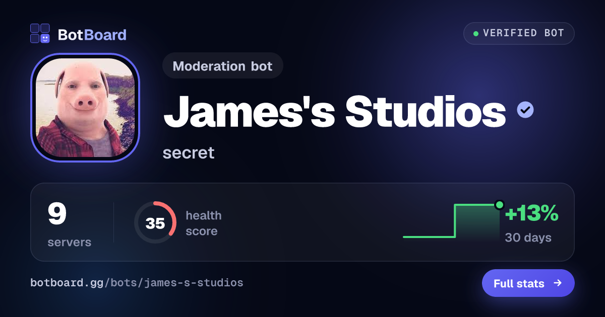 Share card for James's Studios