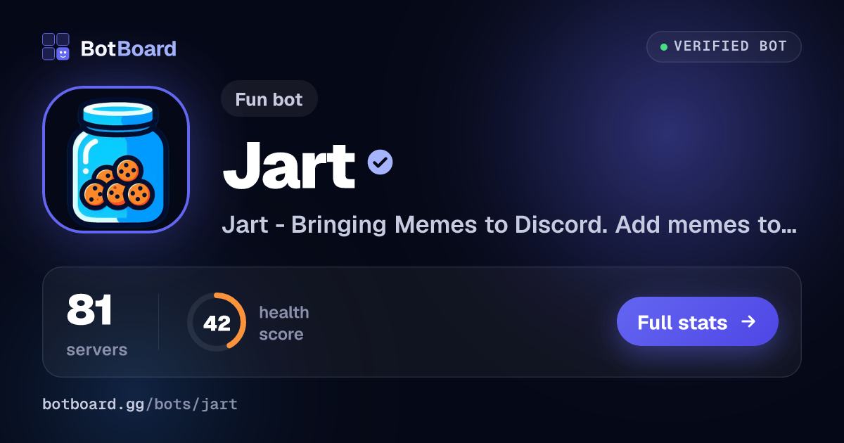 Share card for Jart