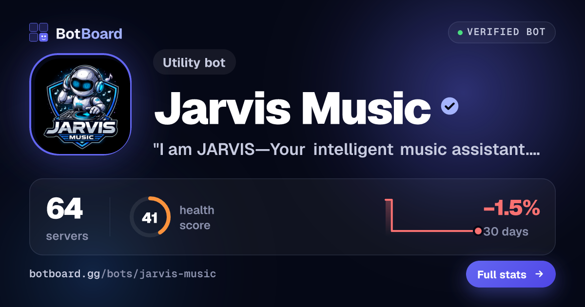 Share card for Jarvis Music