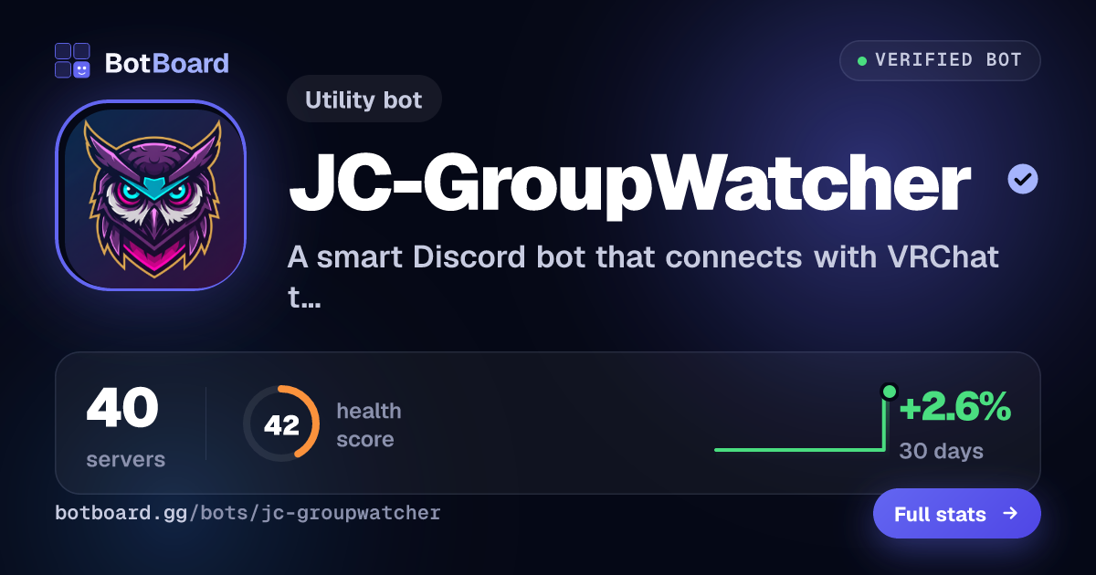 Share card for JC-GroupWatcher