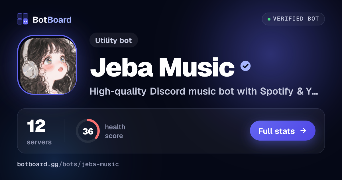 Share card for Jeba Music