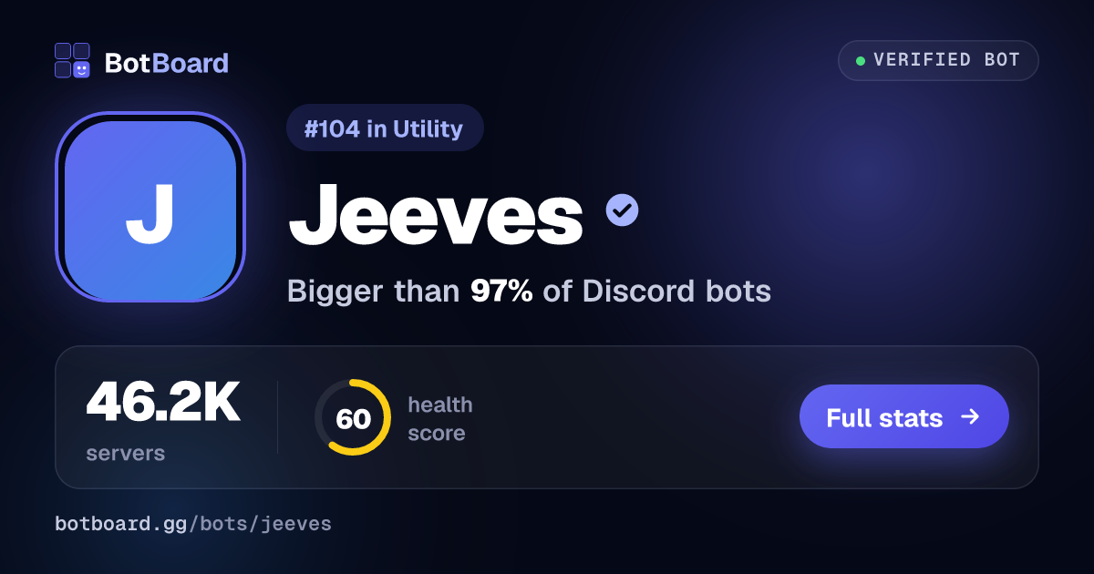 Share card for Jeeves