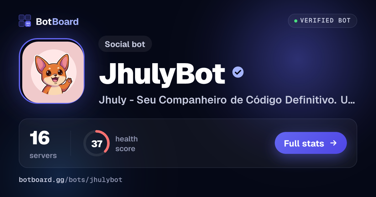 Share card for JhulyBot