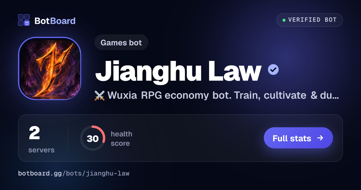 Share card for Jianghu Law