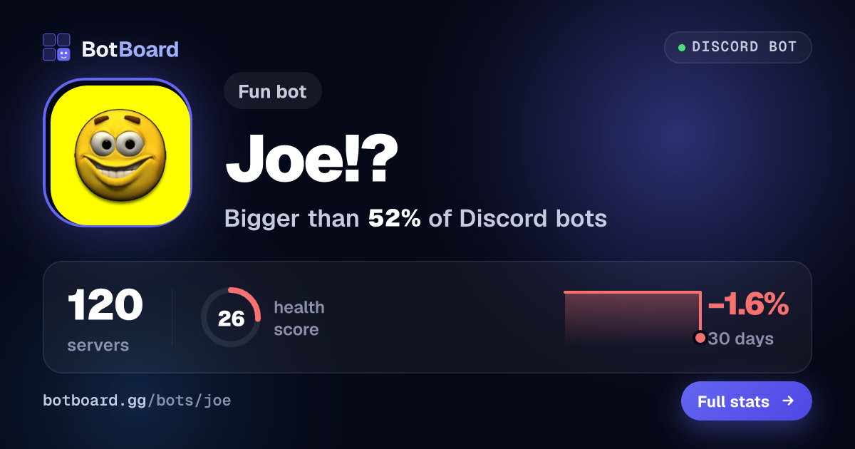 Share card for Joe!?