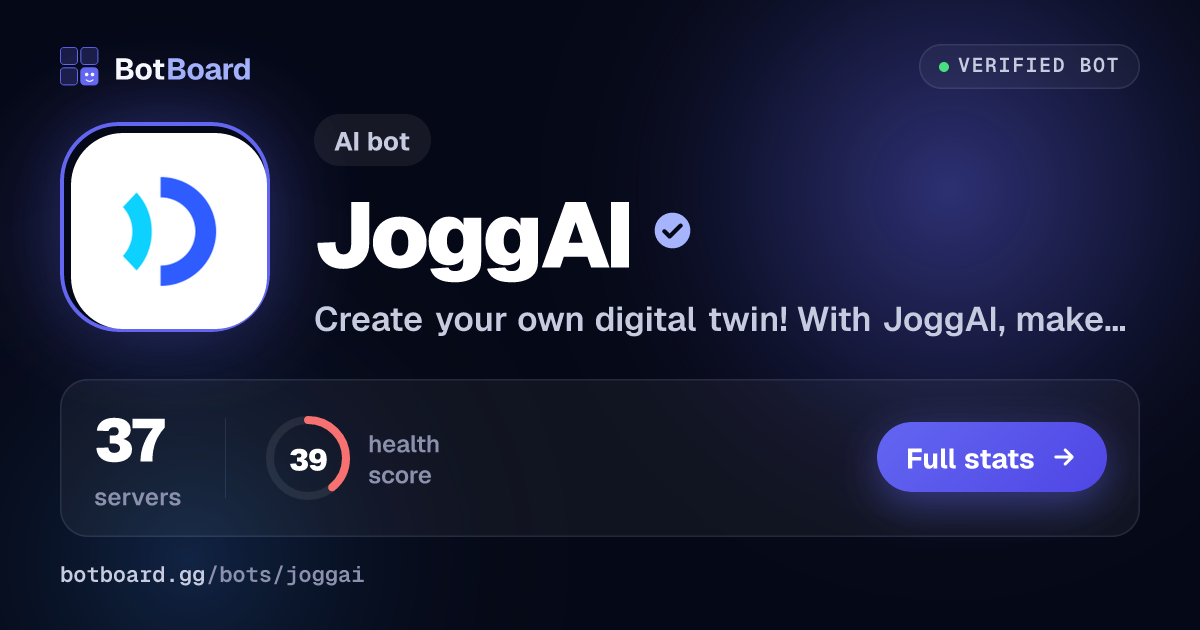 Share card for JoggAI