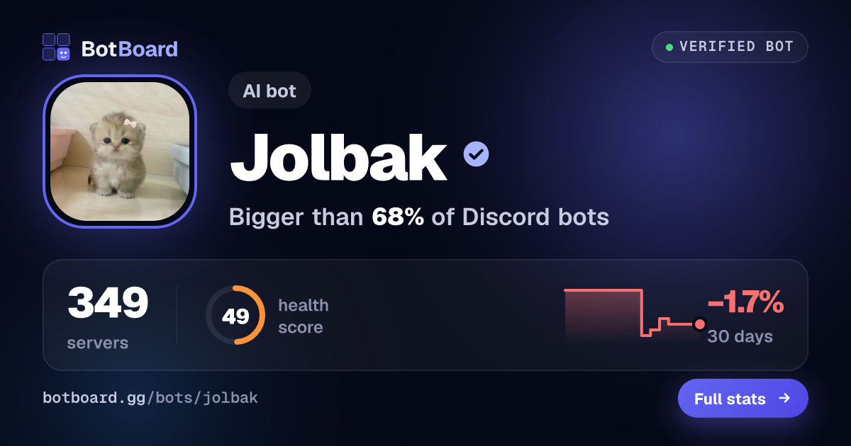 Share card for Jolbak