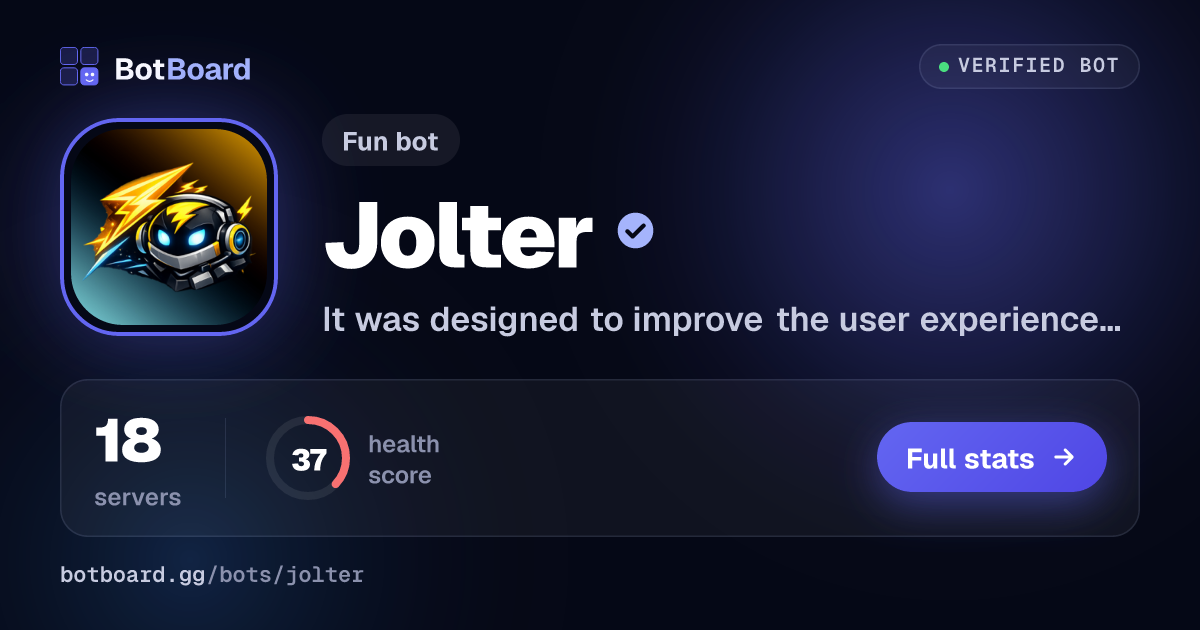 Share card for Jolter
