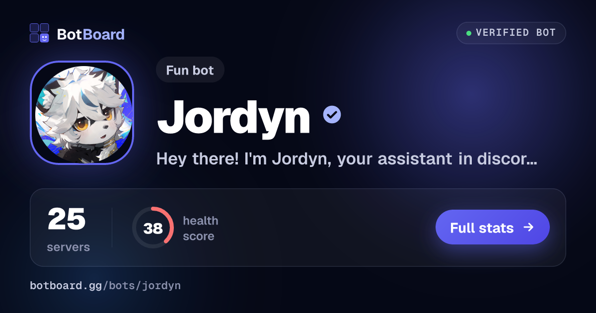 Share card for Jordyn