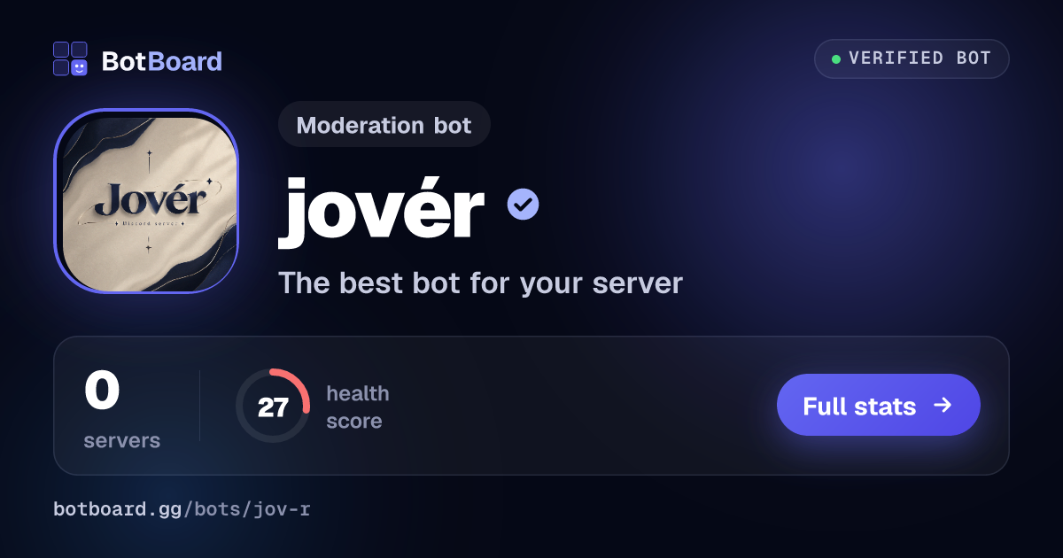 Share card for jovér