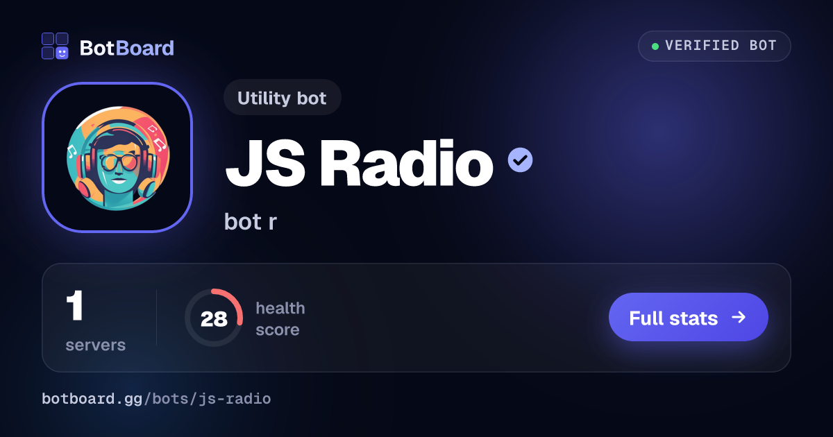 Share card for JS Radio