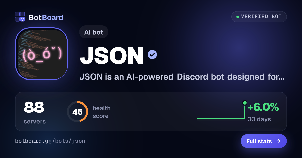 Share card for JSON
