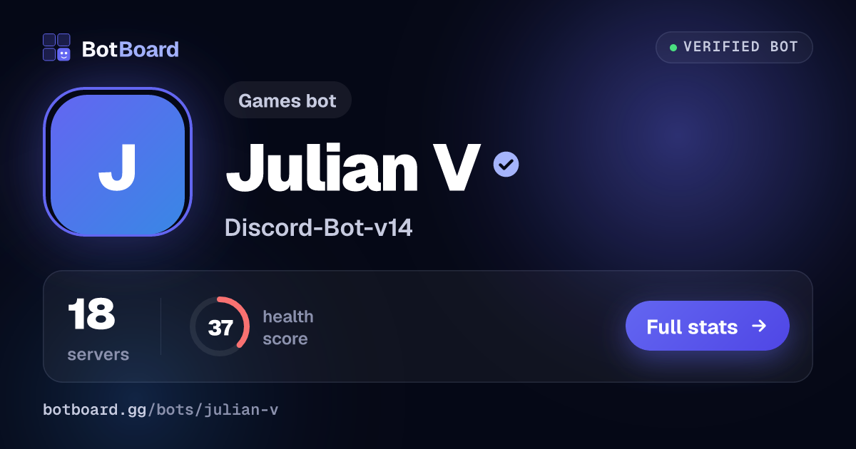 Share card for 🦸〔Julian-V〕