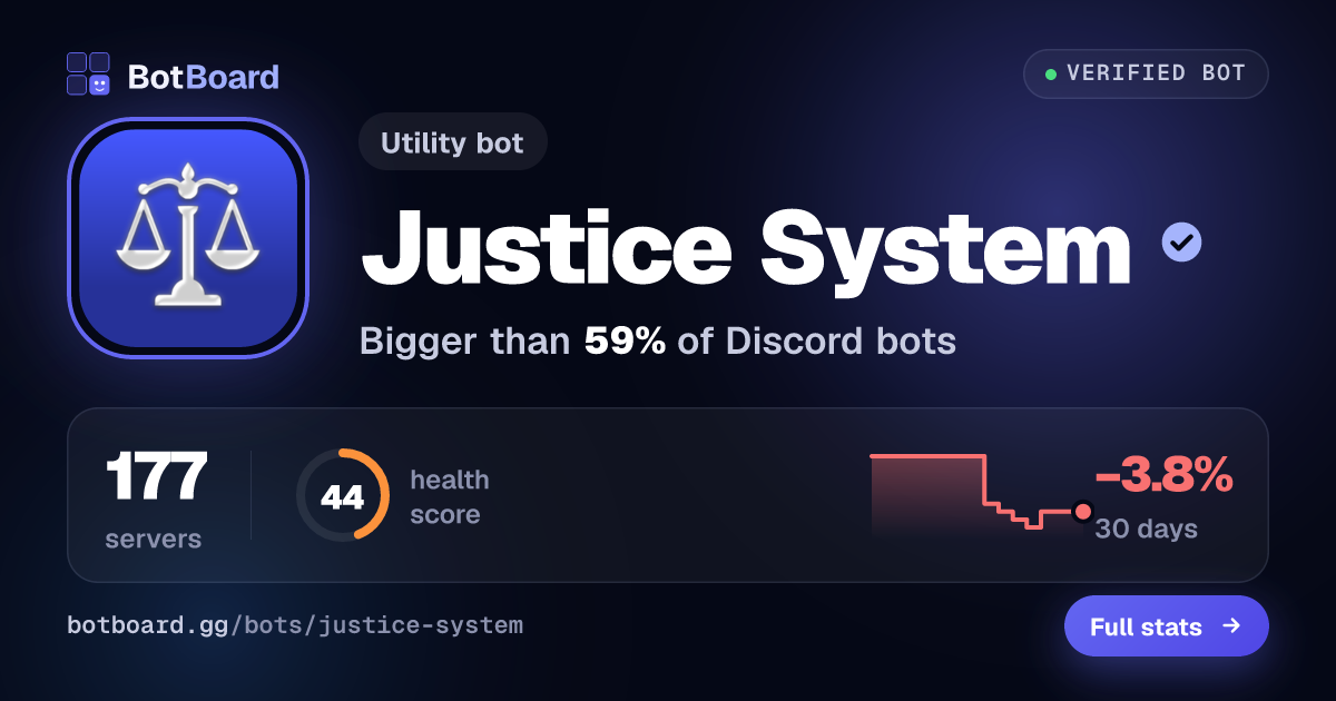 Share card for Justice System