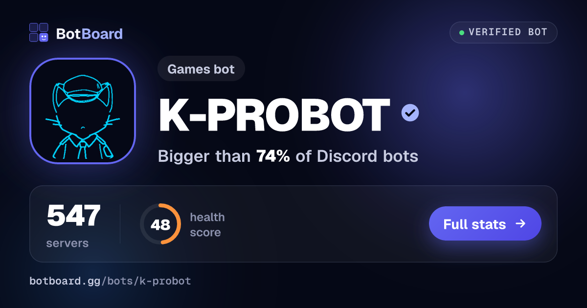 Share card for K-PROBOT