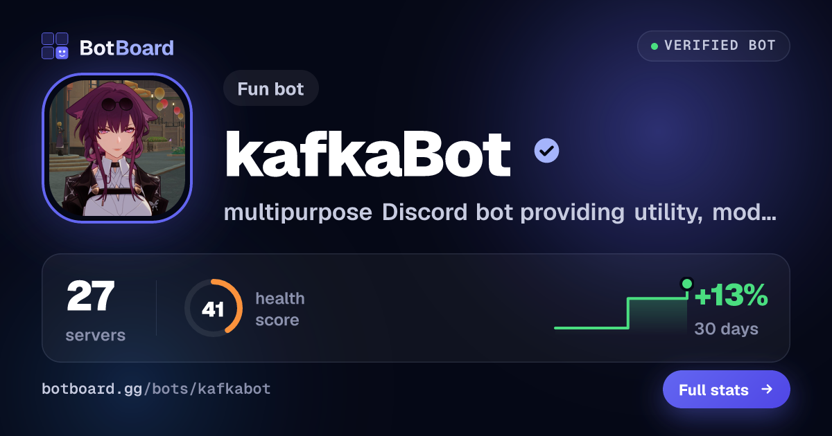 Share card for kafkaBot