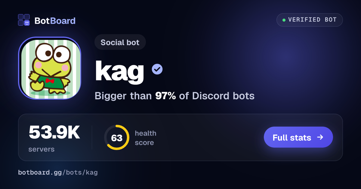 Share card for kag