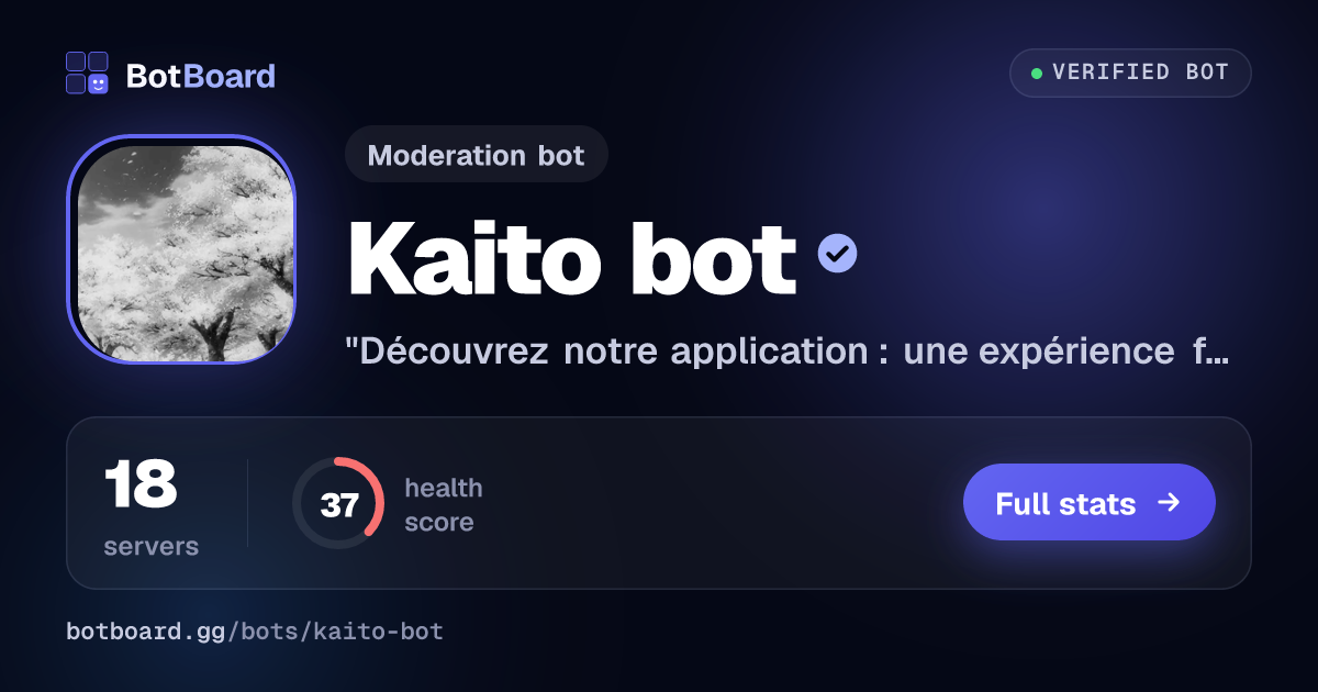 Share card for Kaito bot
