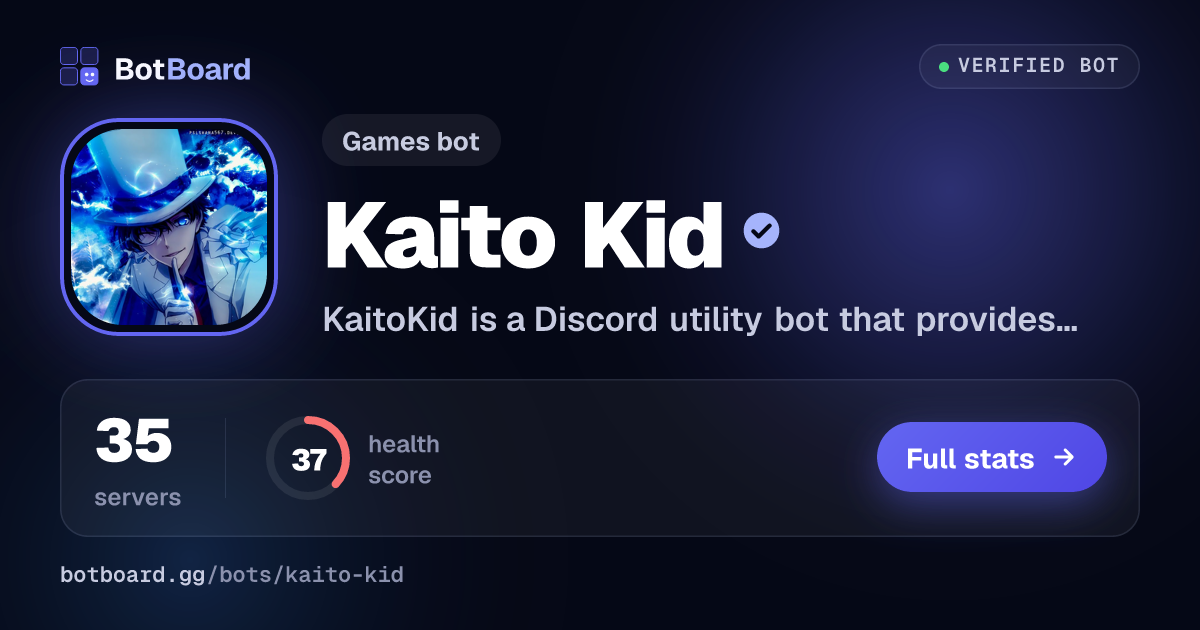 Share card for Kaito Kid