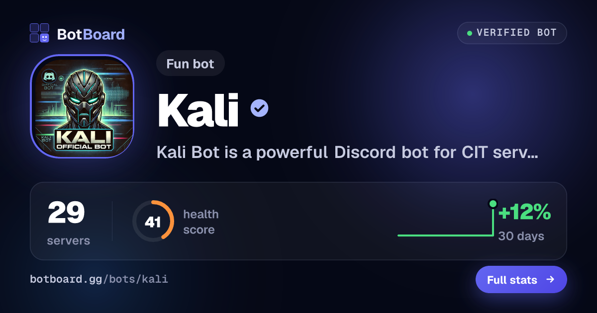 Share card for Kali
