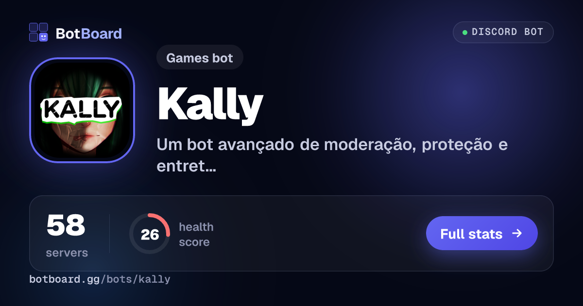 Share card for Kally