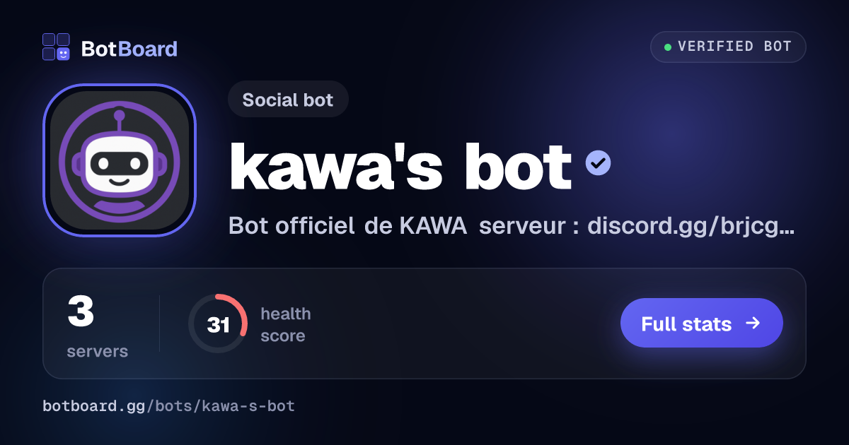 Share card for kawa's bot