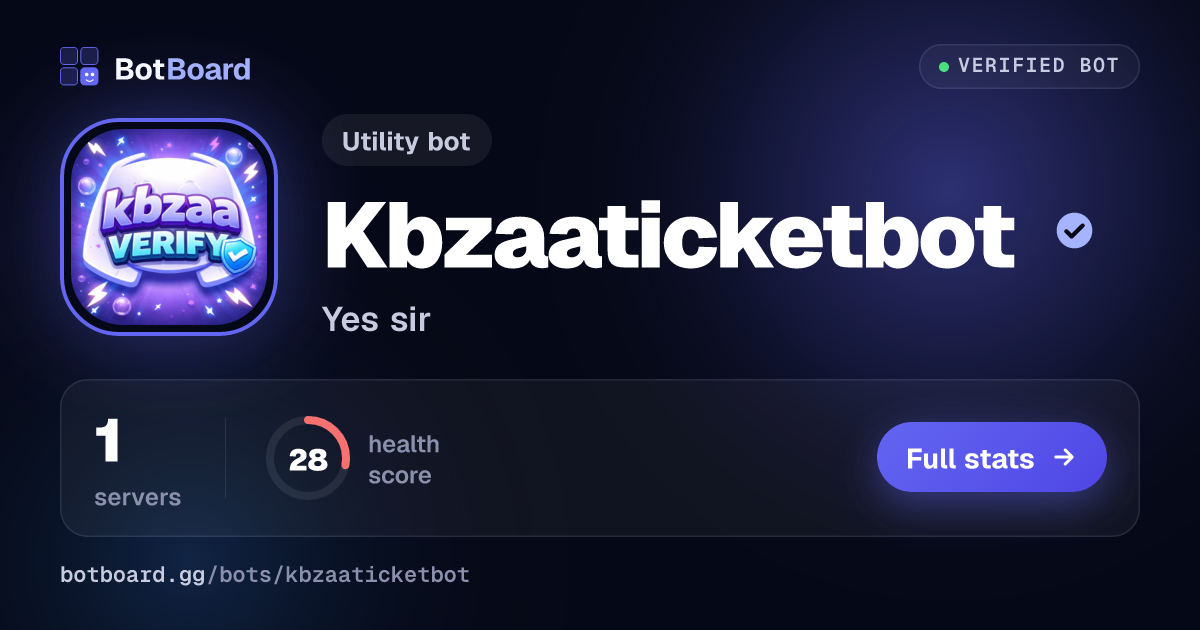 Share card for Kbzaaticketbot