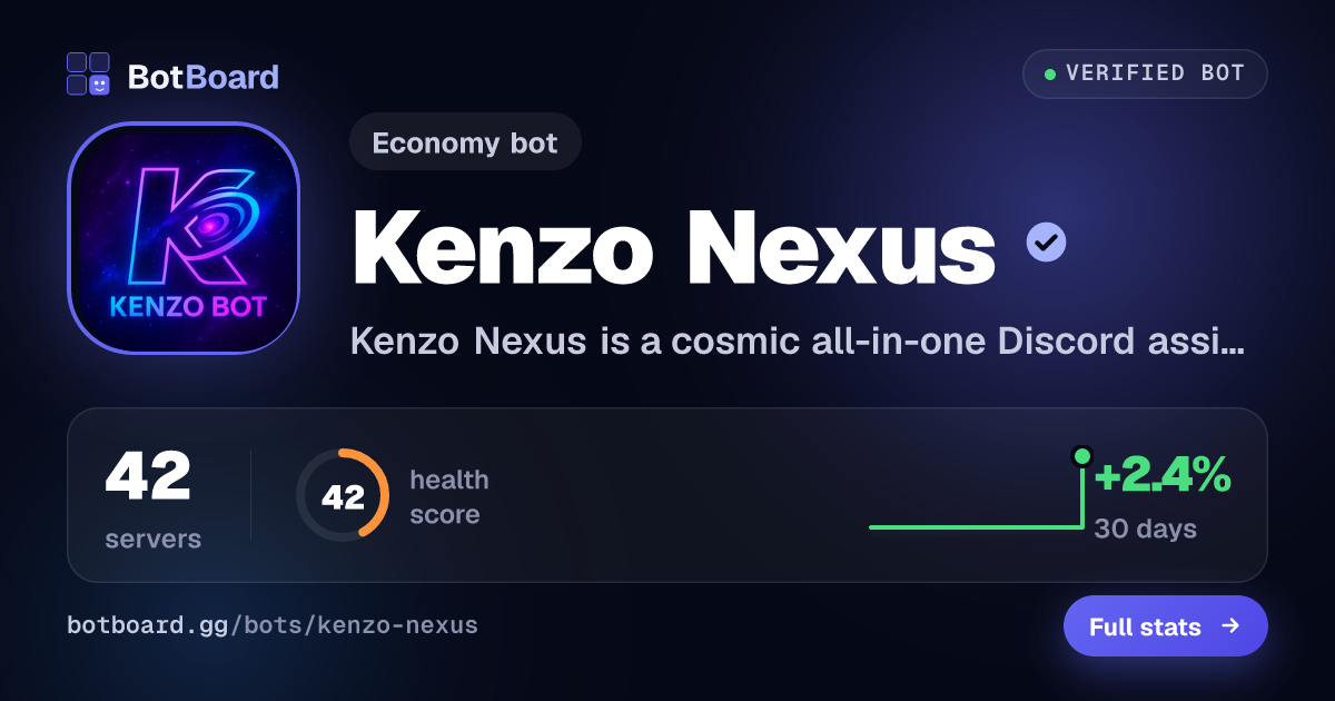 Share card for Kenzo Nexus