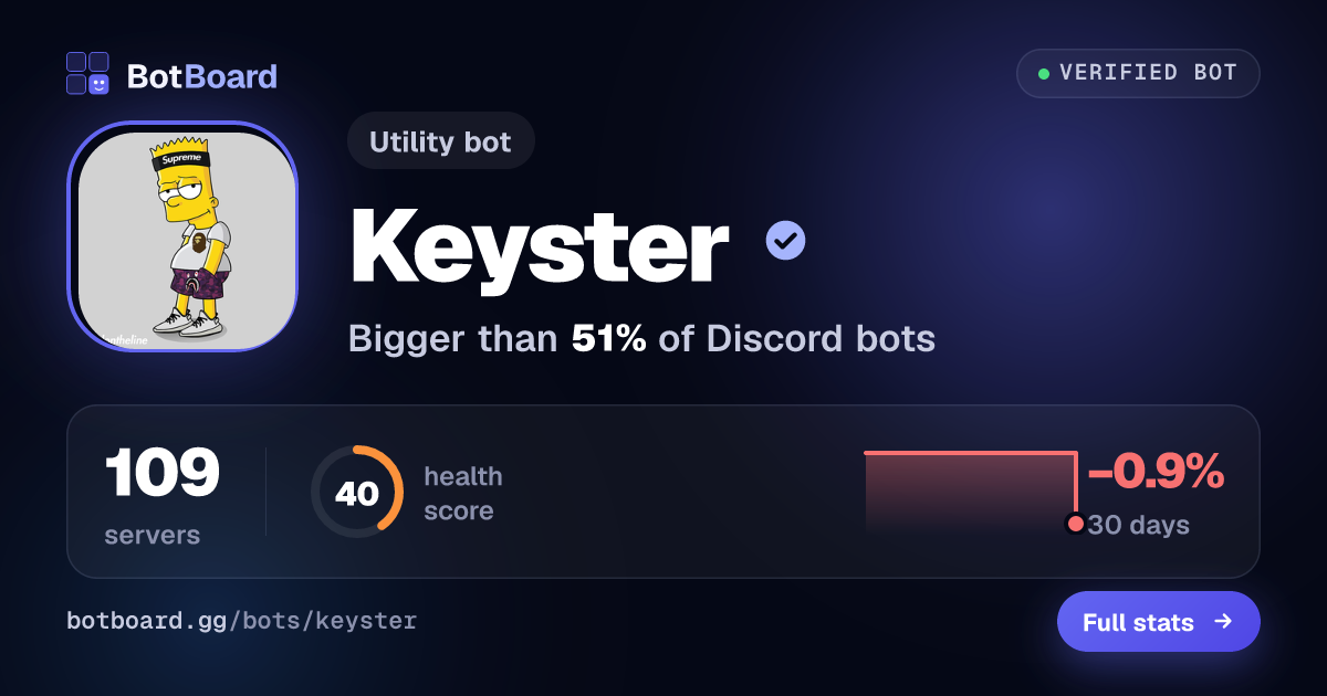 Share card for Keyster