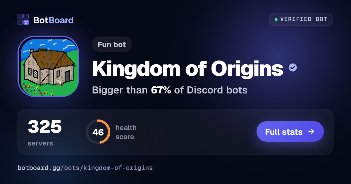 Share card for Kingdom of Origins