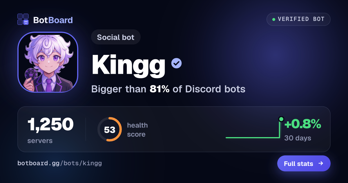 Share card for Kingg