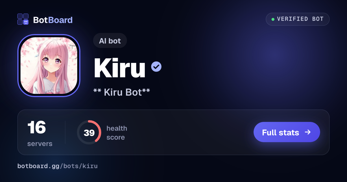 Share card for Kiru ★