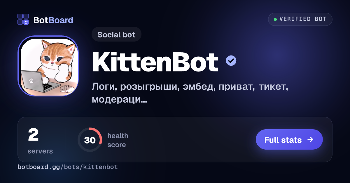 Share card for KittenBot