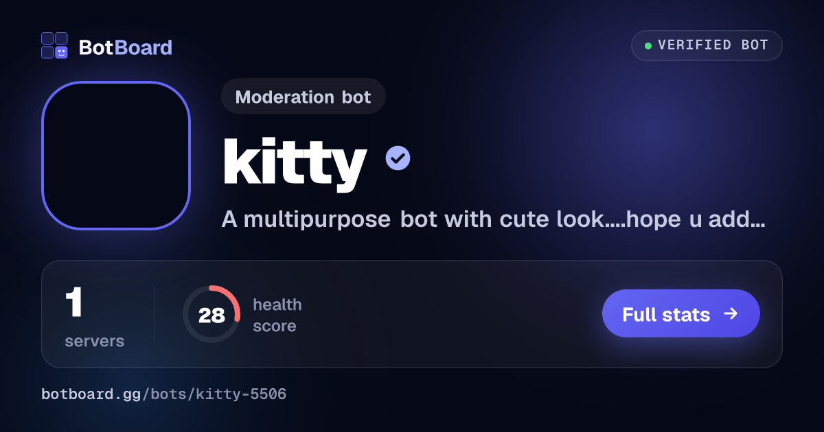 Share card for kitty
