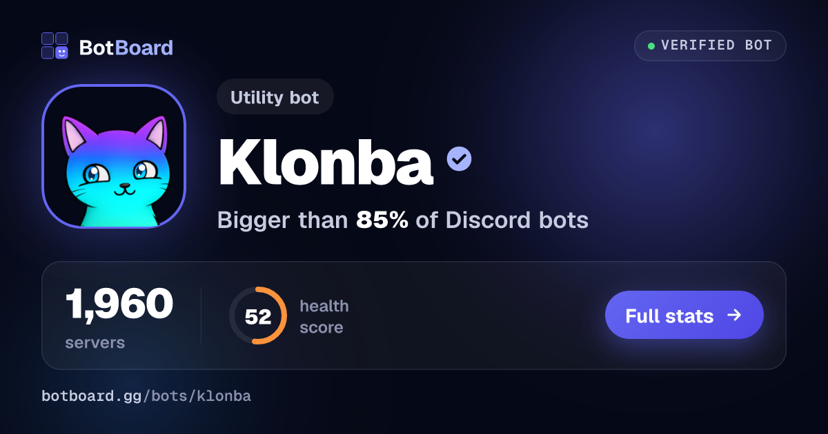 Share card for Klonba