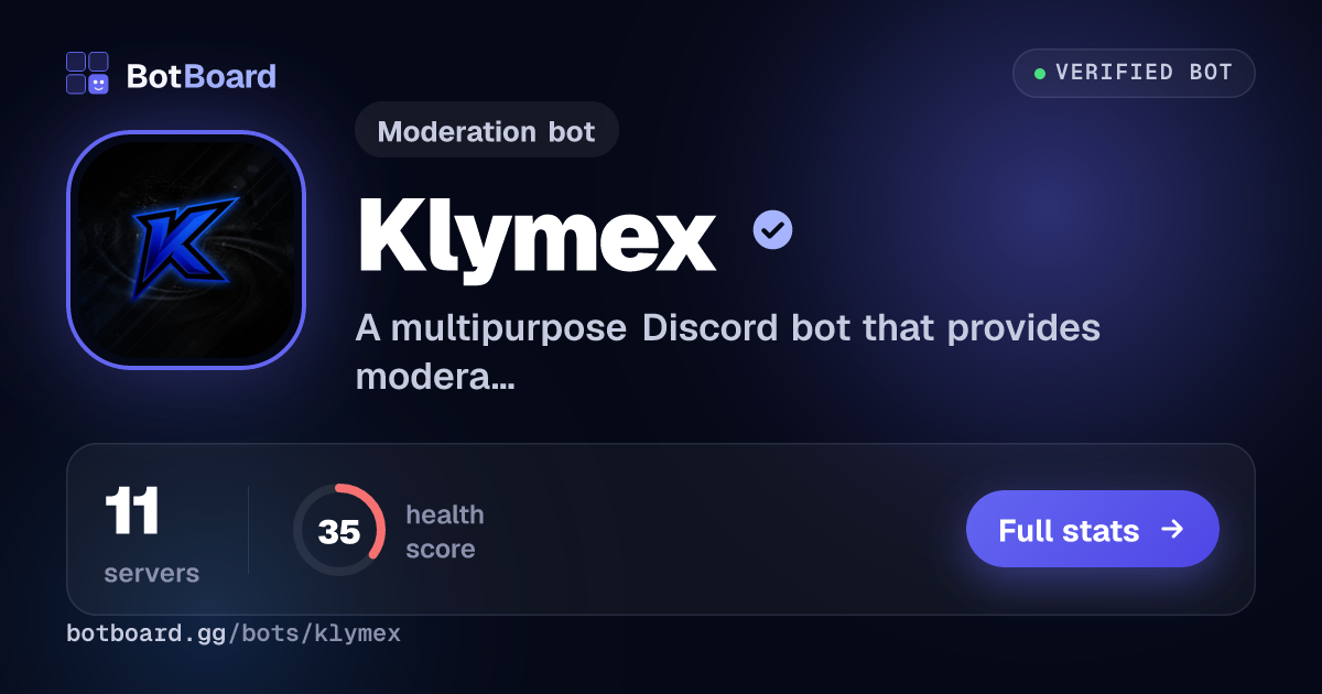 Share card for Klymex