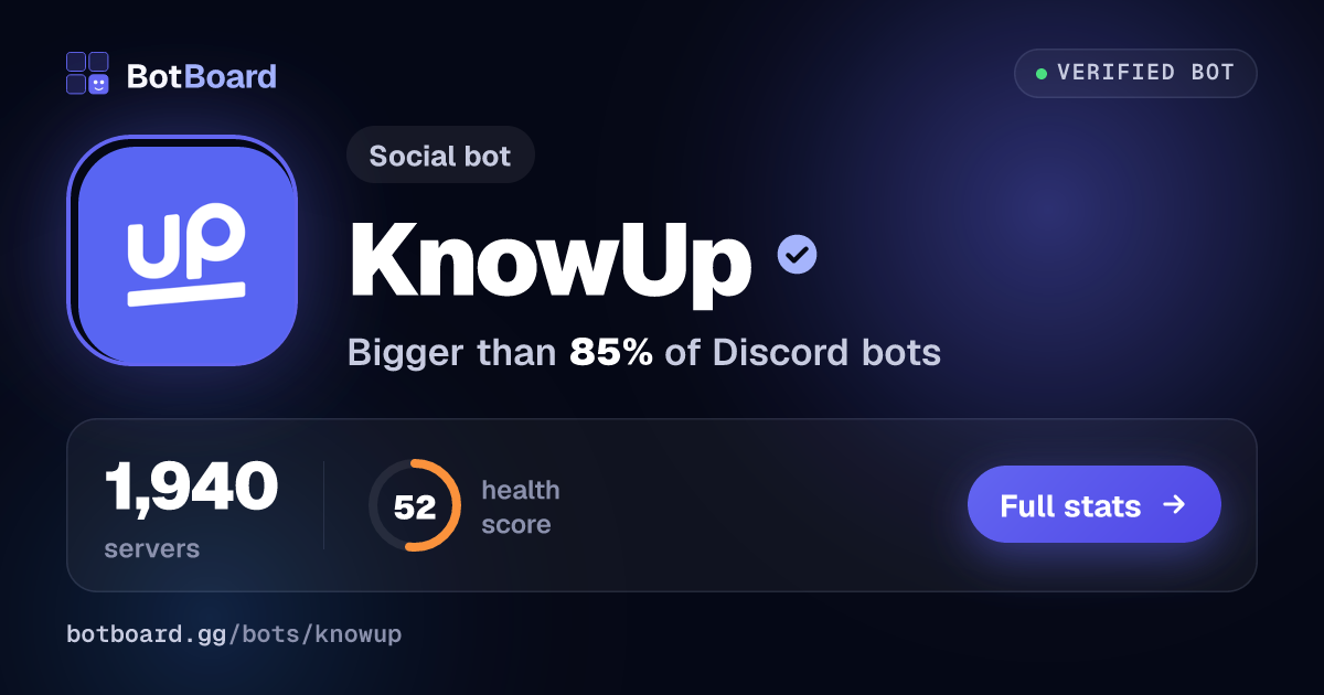 Share card for KnowUp