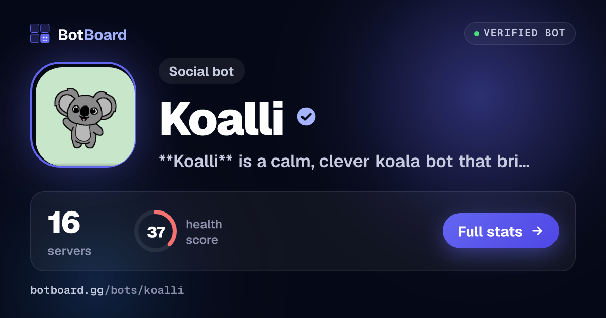 Share card for Koalli