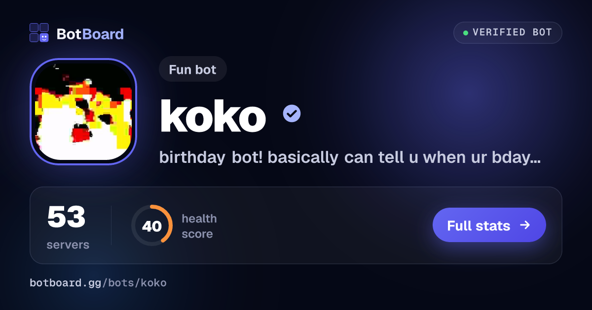 Share card for koko