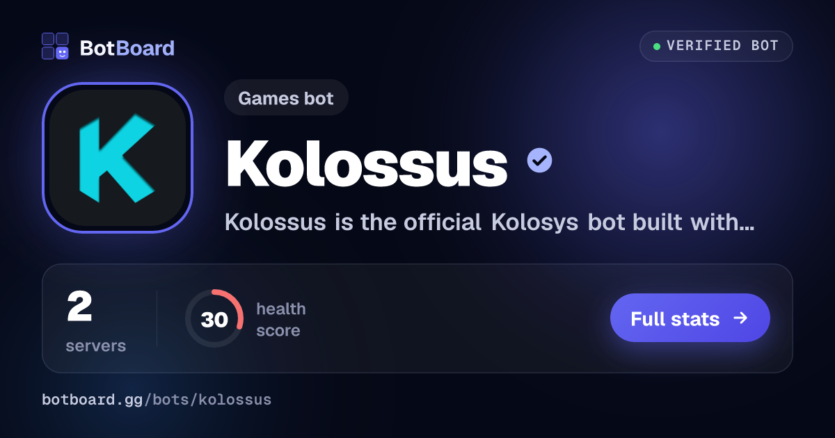 Share card for Kolossus