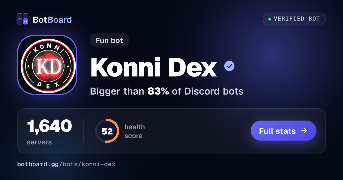 Share card for Konni Dex