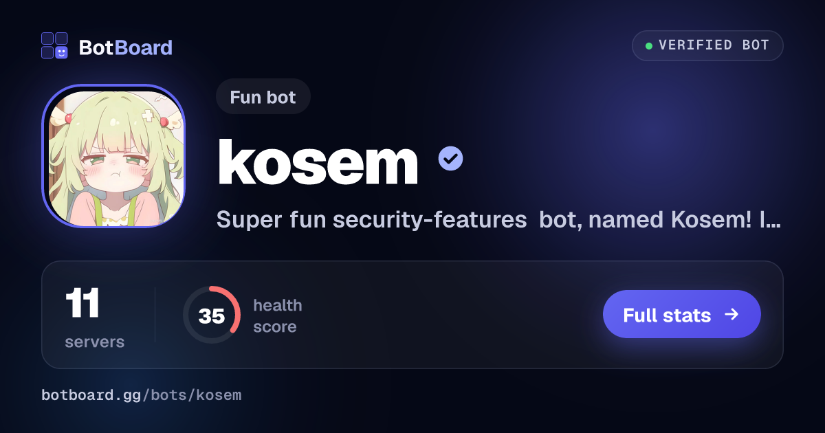 Share card for kosem