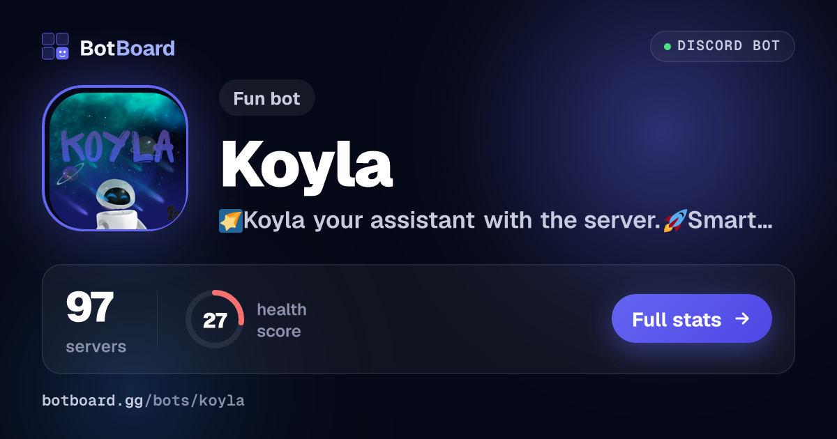 Share card for Koyla